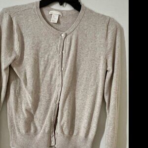 Beige Cardigan Sweater